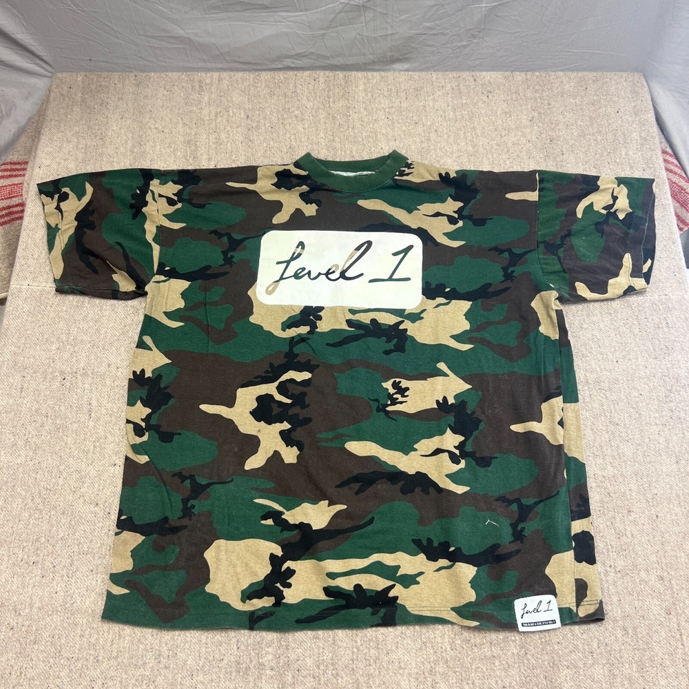Level 1 Shirt Mens XXXL Green 2000s Free Skiing Baggy Oversized Saga